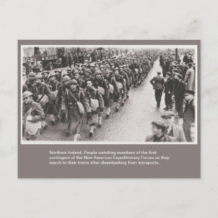 Zweiter Weltkrieg Amerikanische Soldaten in Nordir Postkarte