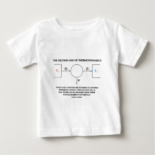 Zweites Gesetz des Thermodynamik-abgeschiedenen Baby T-shirt
