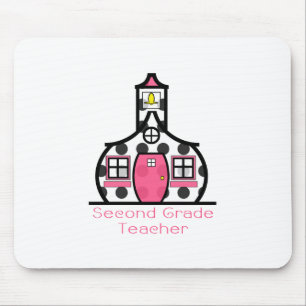 Zweites Grad-Lehrer-Tupfen-Schulhaus Mousepad