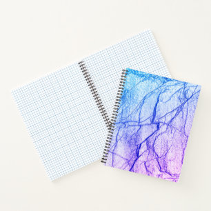 Zweiton-Lila-Marmor-Optik Notizbuch