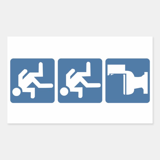 Zweitplatzierter Flush Rechteckiger Aufkleber (Vorderseite)