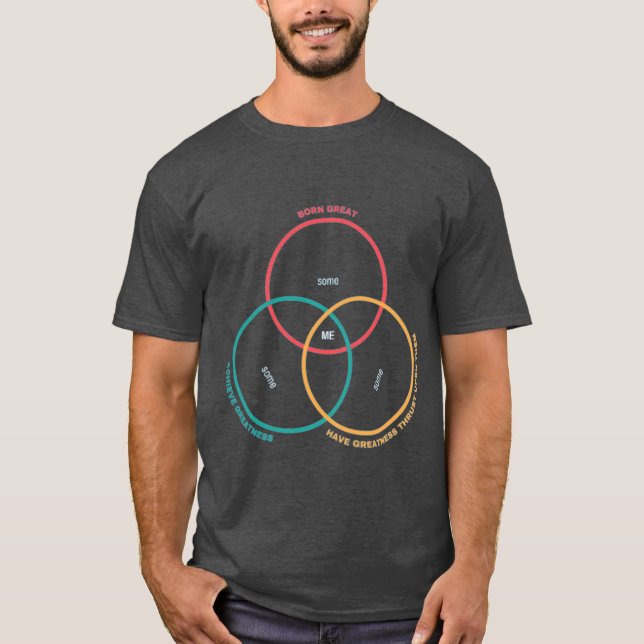 Zweizehnte Night Venn Diagramm - Geboren Great T-Shirt (Vorderseite)