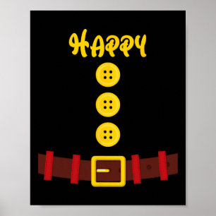 Zwerg leicht Halloween Gruppe Zwerg Matching Men W Poster