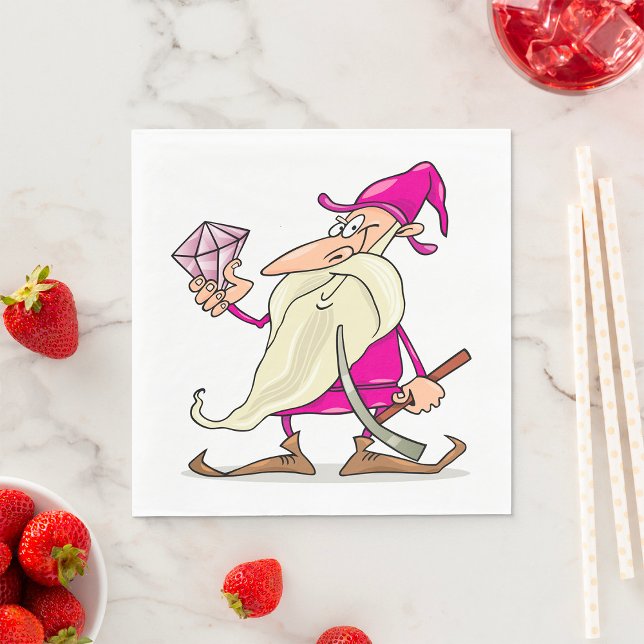 Zwerg mit Diamant Serviette (Von Creator hochgeladen)