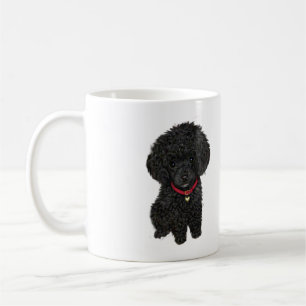 Zwerg- oder Toy-Pudel - Schwarz 1 Kaffeetasse