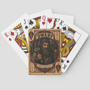 Zwerg, Vintage Zirkusmonster Spielkarten