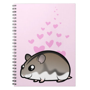 Zwergartige Hamster-Liebe Notizblock