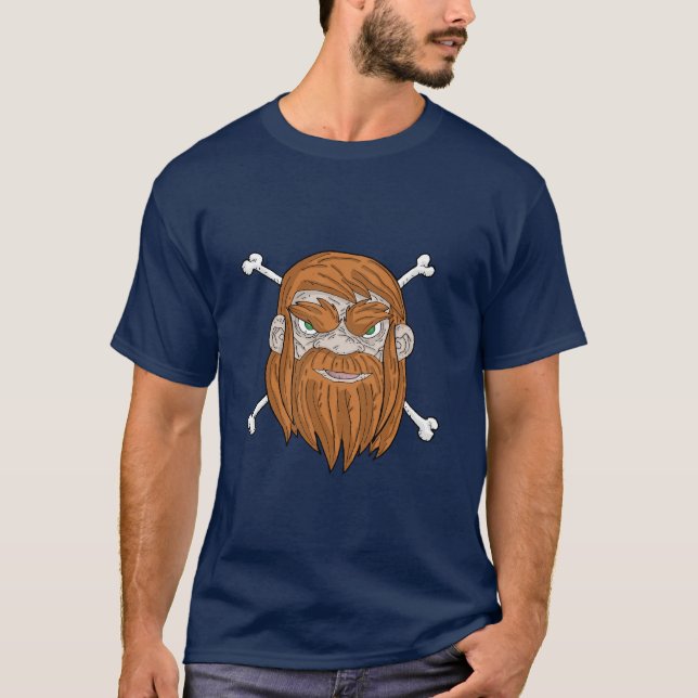 zwergartige n gekreuzte Knochen T-Shirt (Vorderseite)