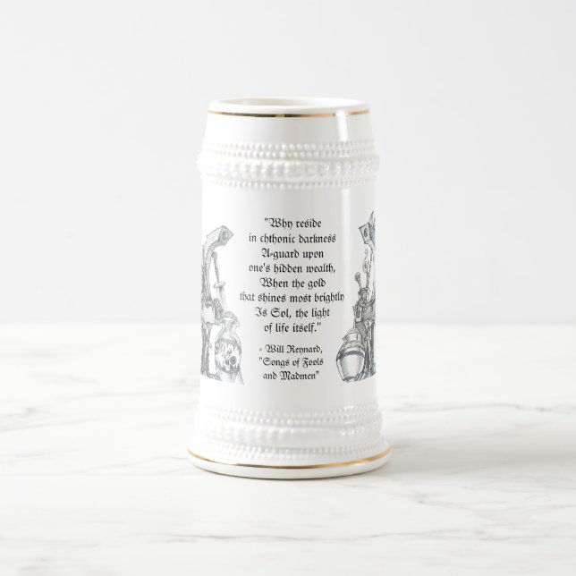 Zwergartiger Liche König - Met-Schale u. Bier Bierglas (Mittel)