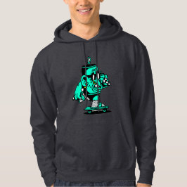 Zwergbruder dunkelgrau hoodie