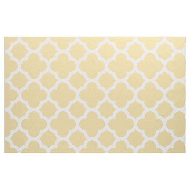 Zwergcreme-Klassiker Quatrefolienmuster Stoff (Yard (91,4 cm))