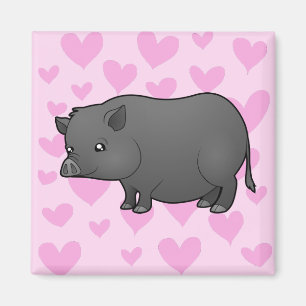 Zwergen-Schweinchen Liebe Magnet