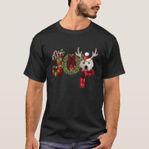 Zwergen-Weihnachtsstrumpf Rentier Weiße Labrad T-Shirt