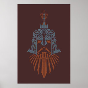 Zwergenwaffenhelm-Symbol Poster
