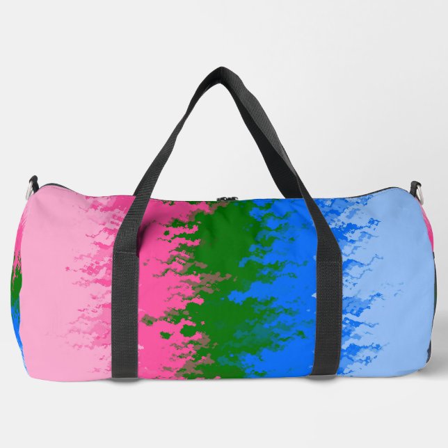 Zwergfahne, Abstrakte, omniromantische Flagge Duffle Bag (Vorderseite)
