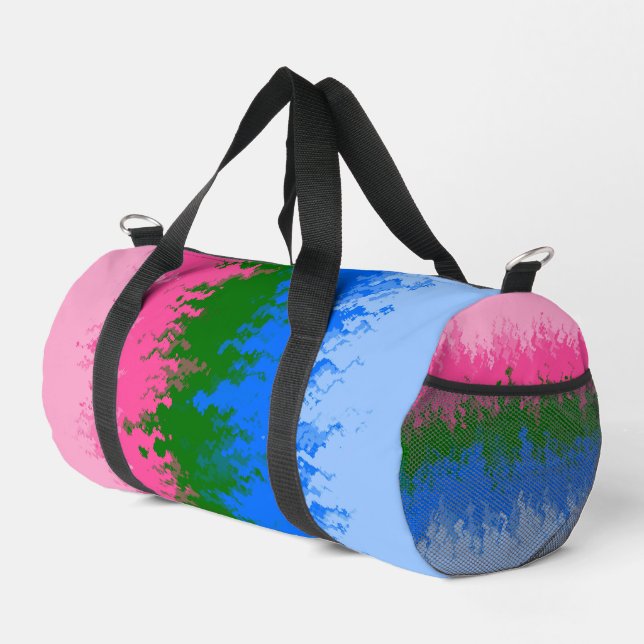 Zwergfahne, Abstrakte, omniromantische Flagge Duffle Bag (Rechte Ecke)