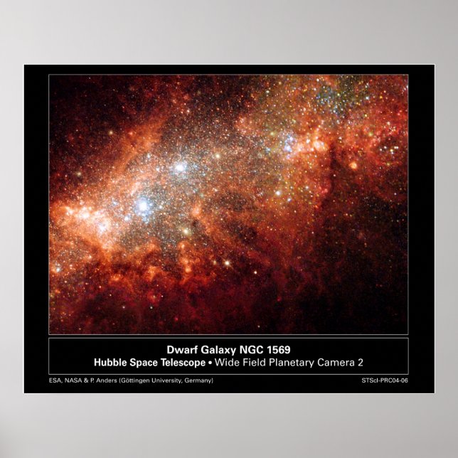 ZwergGalaxy-NGC1569-2004-06a Poster (Vorne)