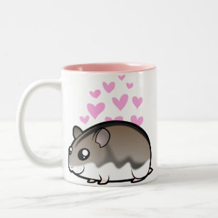 Zwerghamsterliebe Zweifarbige Tasse