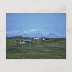 Zwerghütte auf der Insel Amchitka Postkarte