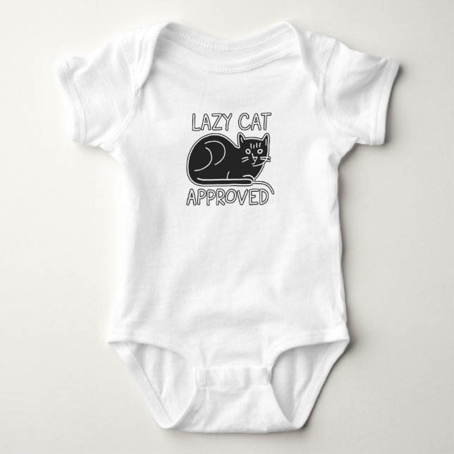 Zwergkatze Baby Strampler (Vorderseite)