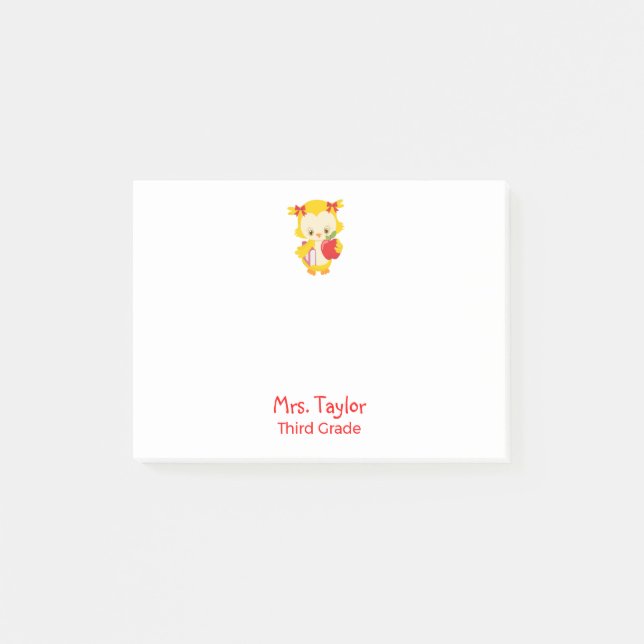 Zwergkauz Post-it Klebezettel (Vorderseite)