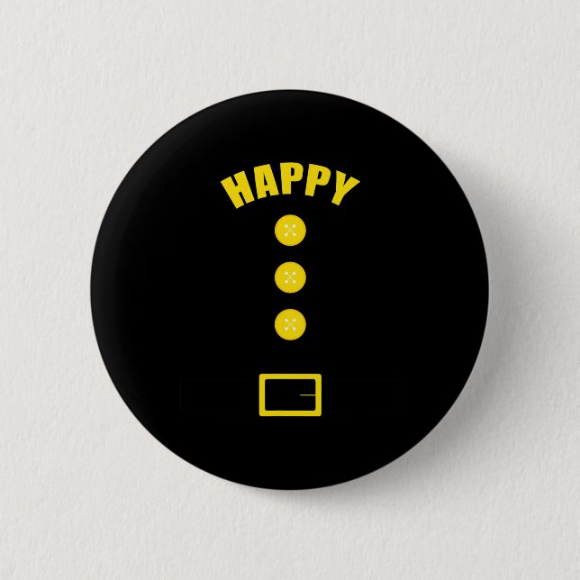 Zwergkostüm - Fun Halloween Gift Idea - Happy Button (Vorderseite)