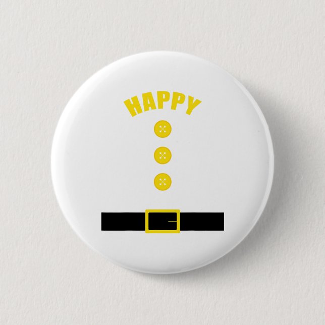 Zwergkostüm - Fun Halloween Gift Idea - Happy Button (Vorderseite)