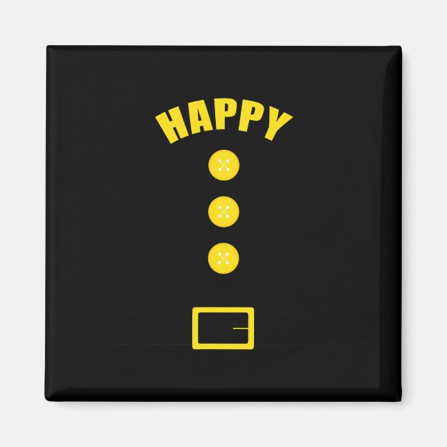 Zwergkostüm - Fun Halloween Gift Idea - Happy Magnet (Vorne)