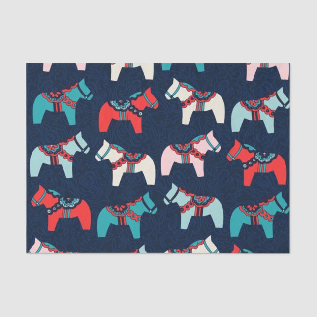 Zwergpapier für Dala Pferde Seidenpapier (Vorderseite)