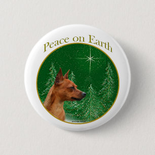 Zwergpinscher-Frieden Button