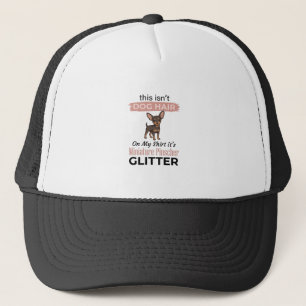 Zwergpinscher Glitter Lustiges Hund-Shirt Design_ Truckerkappe