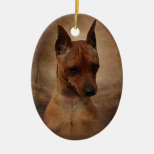 Zwergpinscher Keramik Ornament