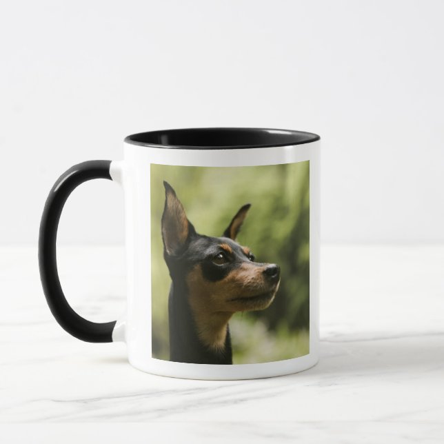 Zwergpinscher (Minute-Button) 2 Tasse (Links)