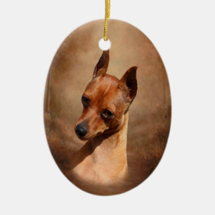 Zwergpinscher-Verzierung Keramikornament