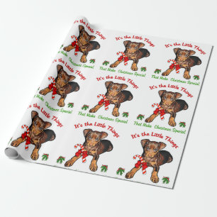 Zwergpinscher-Weihnachten Geschenkpapier