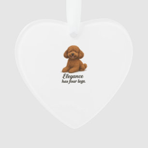Zwergpudel - Eleganz hat vier Beine Ornament