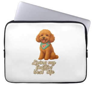 Zwergpudel � Lebe Mein Fluffiges Bestes Leben Laptopschutzhülle