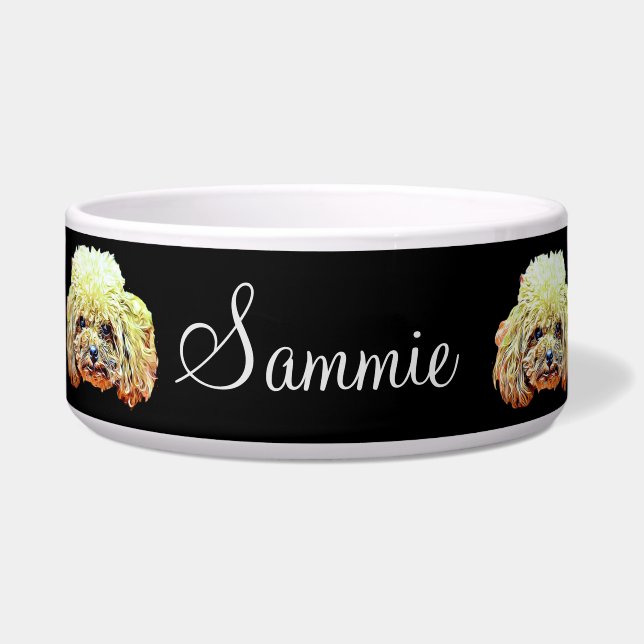 Zwergpudelhundeschüssel Napf (Vorderseite)