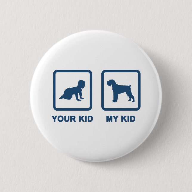 Zwergschnauzer Button (Vorderseite)