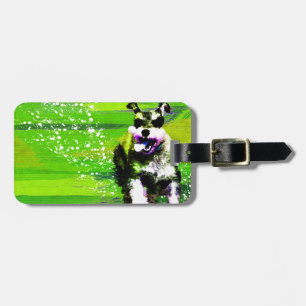 Zwergschnauzer Gepäckanhänger