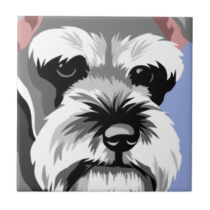 Zwergschnauzer-Geschenke Fliese