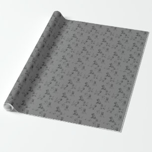 Zwergschnauzer Grau Geschenkpapier