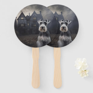 Zwergschnauzer Halloween Gruselig Fächer