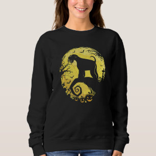 Zwergschnauzer Hexe Kürbis Halloween Nacht  Sweatshirt