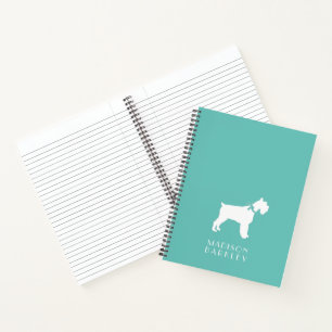 Zwergschnauzer-Hund Welpe Notizbuch