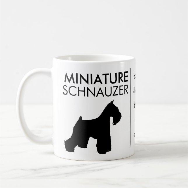 Zwergschnauzer, Hundezucht Kaffeetasse (Links)