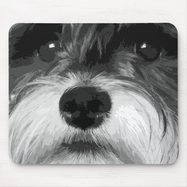Zwergschnauzer Mousepad (Vorne)