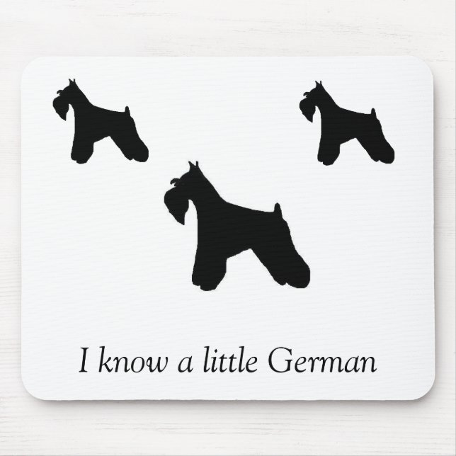 Zwergschnauzer Mousepad (Vorne)