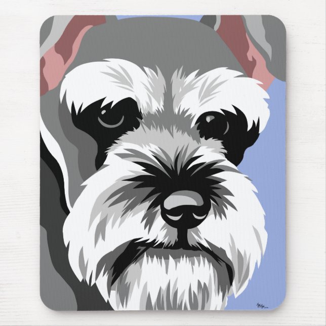 Zwergschnauzer Mousepads (Vorne)