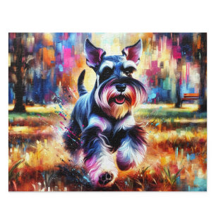 Zwergschnauzer Puzzle: Salz und Pfeffer Zwergs Puzzle
